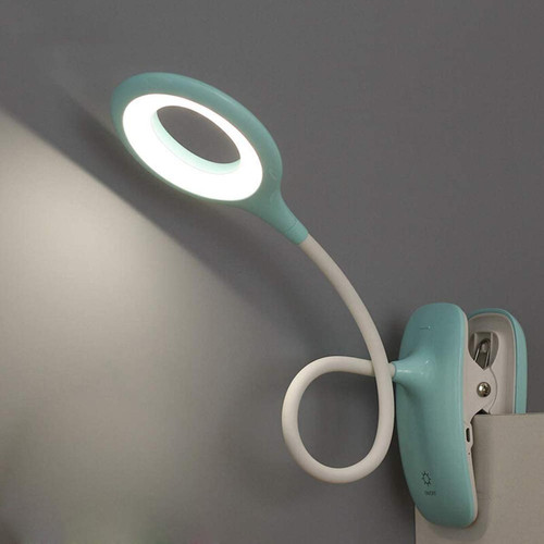 Generic - Lampe de Lecture LED Lampes Clips Lampe de Bureau pour enfant avec Cou Flexible USB rechargeable eReaders étudier le travail,Bleu
Marque : QJUZO Generic  - Lampes à poser