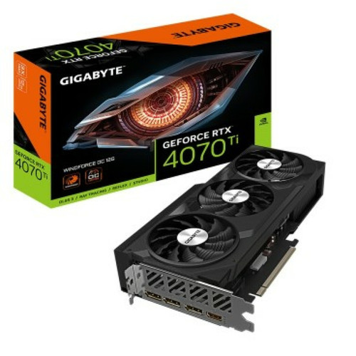 Gigabyte - Carte Graphique Gigabyte GeForce RTX 4070 Ti WINDFORCE OC 12 GB GDDR6X 12 GB RAM GeForce RTX 4070 Ti GEFORCE RTX 4070 Gigabyte  - NVIDIA GeForce RTX 4070