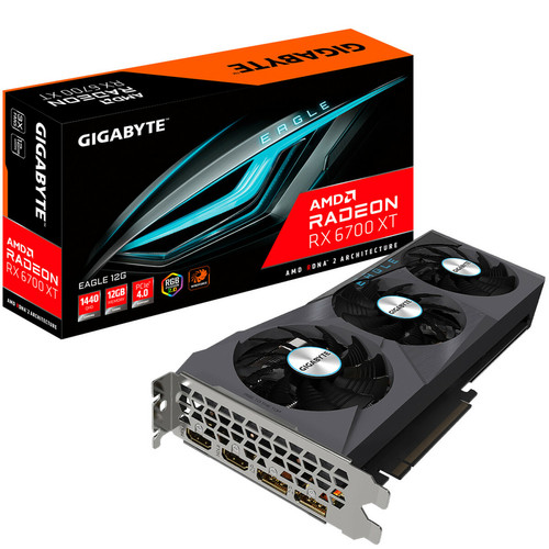 Gigabyte - Radeon RX 6700 XT EAGLE 12Go Gigabyte - Produits reconditionnés par Rue du Commerce
