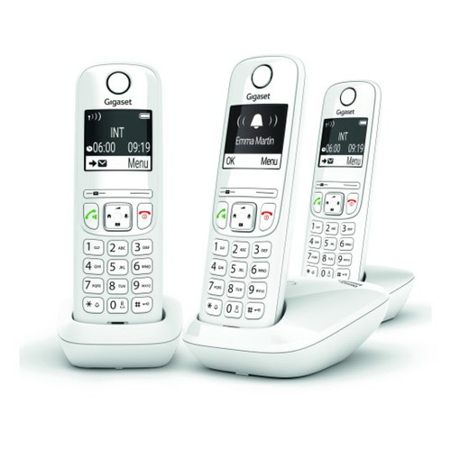 Gigaset - Téléphone sans fil trio dect blanc - gigaas690trioblanc - GIGASET Gigaset - Téléphone fixe sans fil Avec répondeur