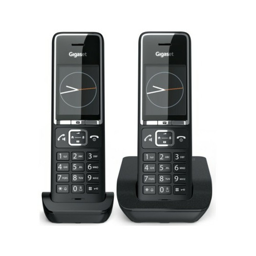 Gigaset - Téléphone sans fil Comfort 550 Duo Black Gigaset - Téléphone fixe-répondeur Gigaset