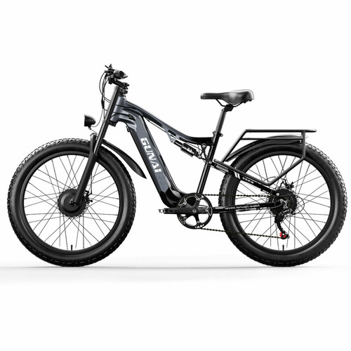 Gunai - Vélo électrique 26" GUNAI GN68 Double Puissant Fat Bike Adulte 2000W 15Ah VTT Noir Gunai - Soldes Mobilité électrique