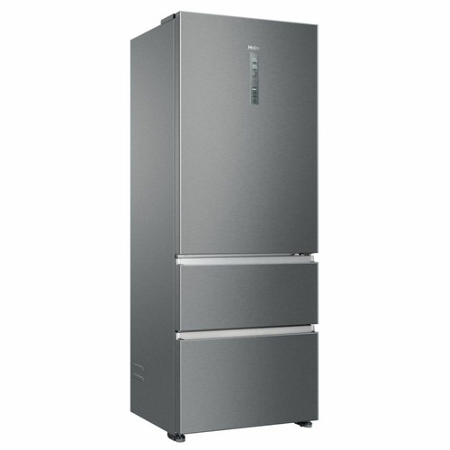 Haier - Réfrigérateur combiné 70cm 431l nofrost platinium - a3fe743cpj - HAIER Haier - Refrigerateur congelateur 2 portes 2 tiroirs