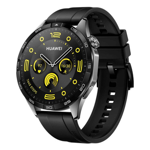 Huawei - Huawei Watch GT 4 Bluetooth 46mm Noir (Black Fluoroelastomer Strap) Phoinix B19F Huawei  - Montre connectée Huawei