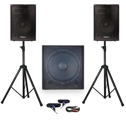 Packs DJ Ibiza Sound Pack 1810 Sonorisation 1800W Caisson bi-amplifié