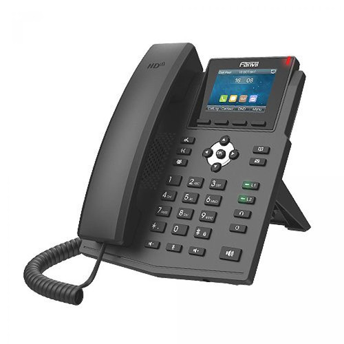 Inconnu - Fanvil X3SG téléphone fixe Noir 4 lignes LCD Inconnu - Téléphone fixe-répondeur Solo