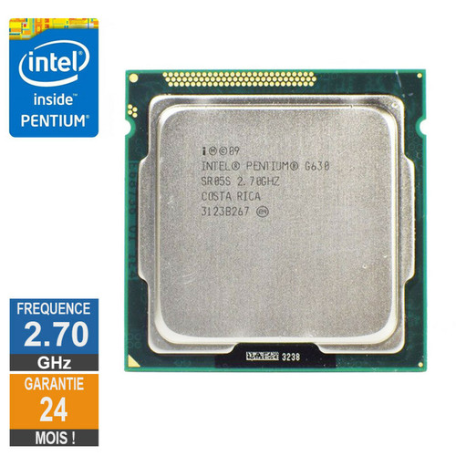 Intel - Processeur Intel Pentium G630 2.70GHz SR05S FCLGA1155 3Mo Intel - Occasions Intel