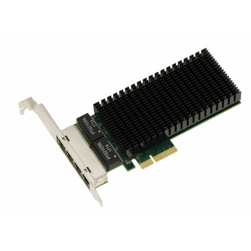 Carte réseau Kalea-Informatique Carte Réseau PCIe x4 quad LAN gigabit Ethernet RJ45 avec 4 chipsets Intel I210