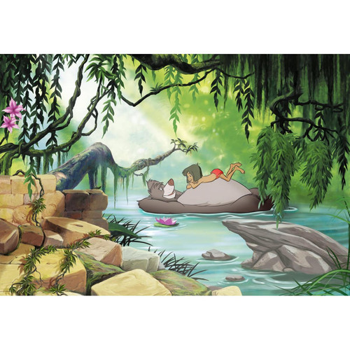 Papier peint Komar Papier Peint Photo Le livre de la jungle Disney Nager avec Baloo 368cm x 254cm