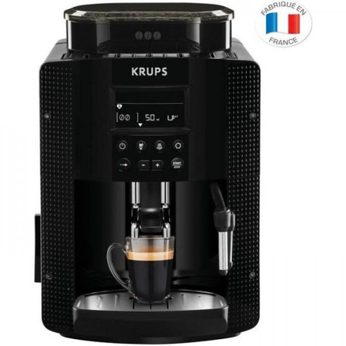 Expresso - Cafetière Krups Machine a Cafe KRUPS YY8135FD Essential , Broyeur a grain, Cafetiere expresso, Buse vapeur, Cappuccino, Fabriqué en France, Noi