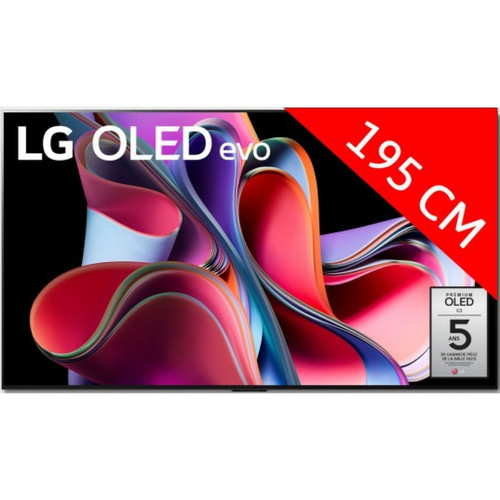 LG - TV OLED 4K 195 cm TV LG OLED evo OLED77G3 LG - Le meilleur de nos Marchands TV, Télévisions