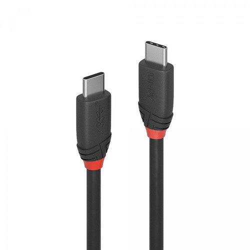 Câble USB Lindy Câble USB 3.2 Type C 3A, 20Gbit/s, Black Line, 1.5m