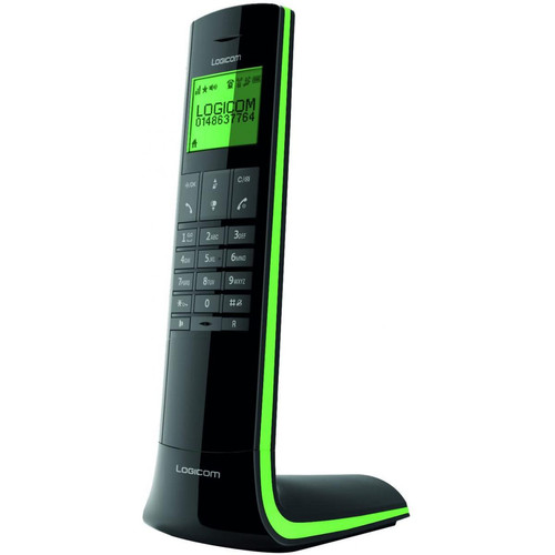 Logicom - telephone fixe sans Fil sans répondeur noir vert Logicom - Logicom