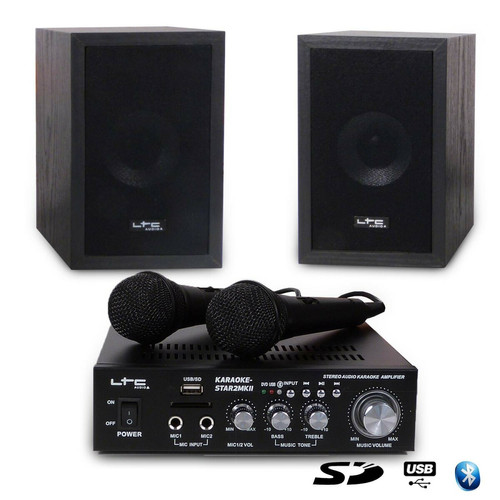 Ltc Audio - Ensemble Karaoke 100W - USB/SD/BLUETOOTH - LTC AUDIO STAR2MKII Ltc Audio - Pack Enceintes Home Cinéma Pack reprise