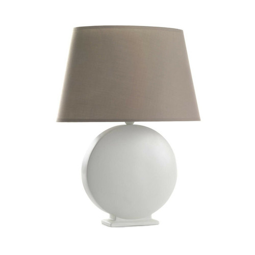 Lampes à poser Lumiere Grande lampe de table avec abat-jour conique rond, abat-jour en tissu