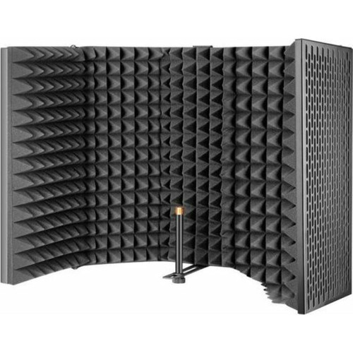 Microphone PC marque generique Mozos MSHIELD Cabin Pro Plaque d'isolation de microphone professionnel à 5 panneaux avec microphone