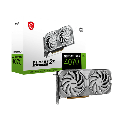 Msi - GeForce RTX 4070 VENTUS 2X WHITE 12G OC Msi  - NVIDIA GeForce RTX 4070