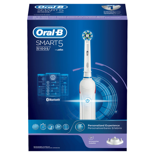 Brosse à dents électrique Oral-B Oral-B Smart 5 5100S White Brosse À Dents Électrique Par Braun