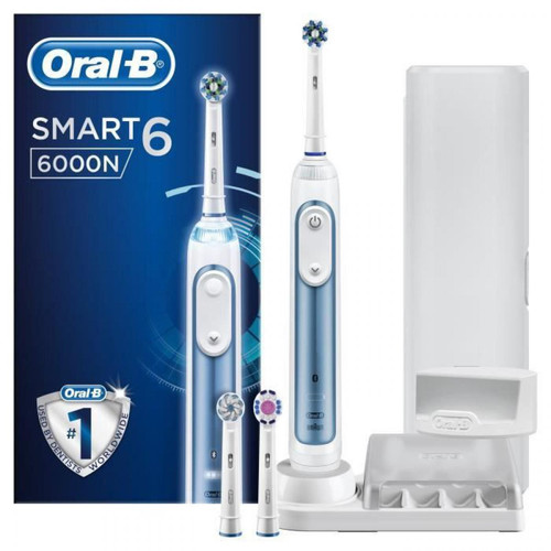 Oral-B - Oral-B Smart 6 6000N Brosse a dents electrique par BRAUN - Bleu Oral-B - Brosse à dents électrique Oral-B