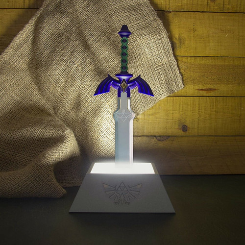 Paladone - Lampe The legend Zelda Master sword triforce - Réplique 3D à led - USB ou piles Paladone  - Lampes à poser