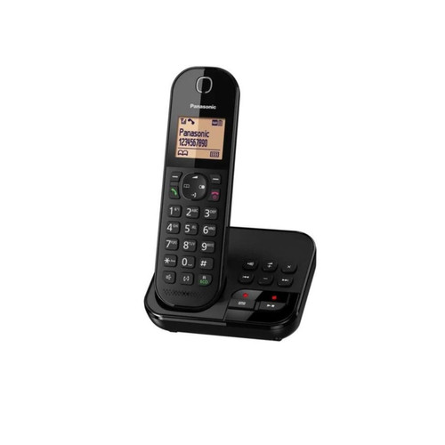 Panasonic - Téléphone sans fil dect noir avec répondeur - KXTGC420FRB - PANASONIC Panasonic - Téléphone fixe-répondeur Panasonic - Rasage Electrique