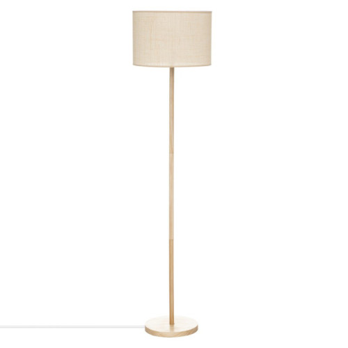 Lampadaires Pegane Lampe à poser, lampadaire droit en bois de pin coloris beige - diamètre 36 x Hauteur 150 cm