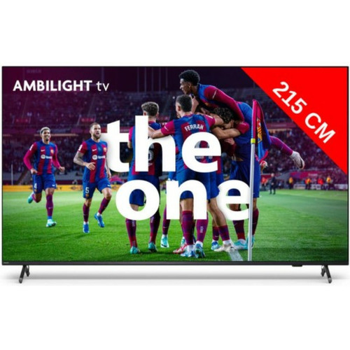 TV 66'' et plus Philips TV LED 4K 215 cm 85PUS8808/12 Ambilight TV The One