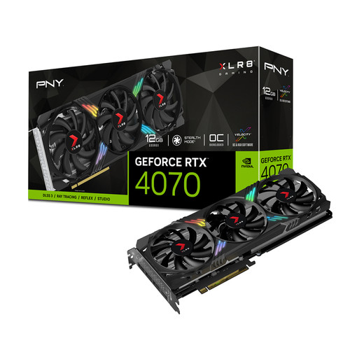 PNY - GeForce RTX 4070 XLR8 Gaming VERTO EPIC-X PNY - Soldes Carte Graphique
