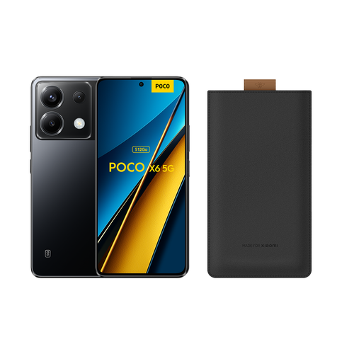 Poco - Poco X6 5G - 12/512 Go - Noir + Pochette universelle Poco  - POCO Téléphonie