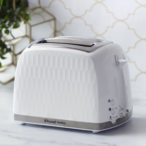 Grille-pain Russell Hobbs Russell Hobbs Grille-pain à 2 tranches Honeycomb Blanc