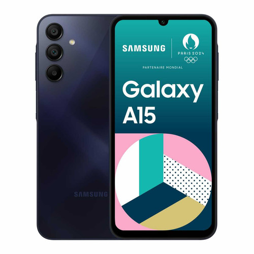 Samsung - Galaxy A15 - 4/128 Go - Bleu nuit Samsung - Smartphone Android 128 go