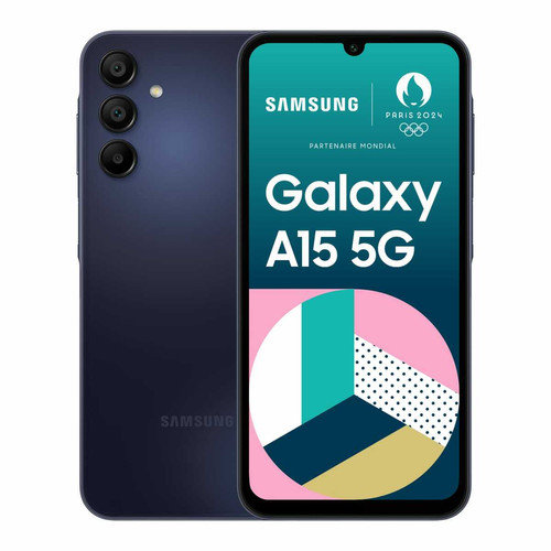 Samsung - Galaxy A15 - 5G - 4/128 Go - Bleu nuit Samsung - Smartphone à moins de 300 euros Smartphone