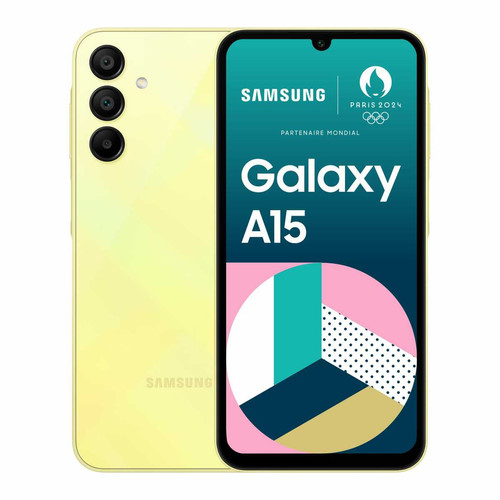 Samsung - Galaxy A15 - 4/128 Go - Lime Samsung - Smartphone Android 128 go
