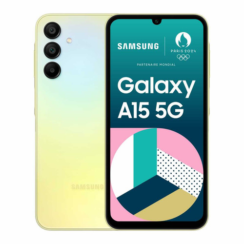 Samsung - Galaxy A15 - 5G - 4/128 Go - Lime Samsung - Smartphone Android 128 go