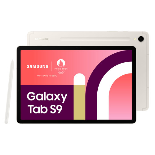 Samsung - Galaxy Tab S9 - 8/128Go - WiFi - Crème Samsung - Tablette Android Samsung