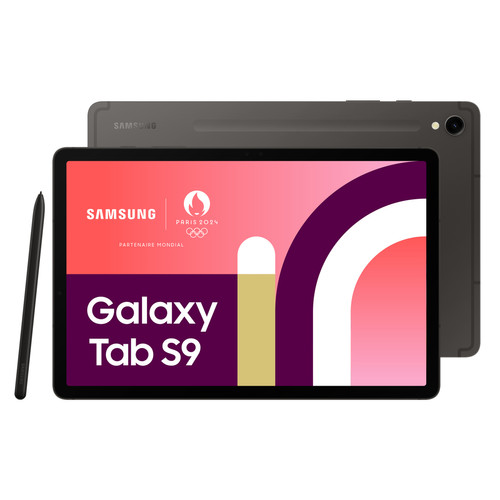 Tablette Android Samsung Galaxy Tab S9 - 12/256Go - WiFi - Anthracite