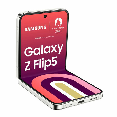 Samsung - Galaxy Z Flip5 - 8/256 Go - 5G - Crème  Samsung  - Samsung Galaxy AI