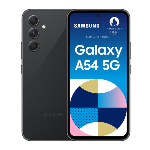 Samsung - Galaxy A54 - 5G - 8/128 Go - Graphite Samsung  - Samsung Galaxy A54 5G