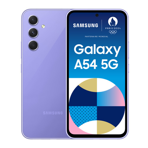 Samsung - Galaxy A54 - 5G - 8/128 Go - Lavande Samsung  - Samsung Galaxy A Téléphonie