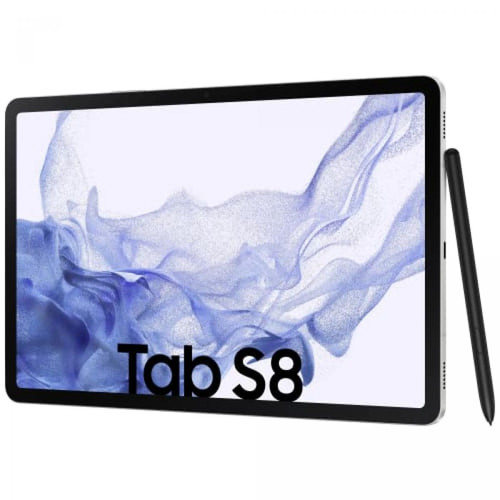 Samsung - Galaxy Tab S8 Tablete 11'' WQXGA Qualcomm SM8450 8Go 128Go Android 12 Argent Samsung - Tablette Android Samsung