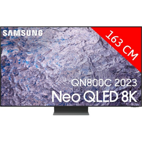 Samsung - TV Neo QLED 8K 163 cm TQ65QN800C Mini LED 8K - 100Hz Samsung - TV 56'' à 65'' 65