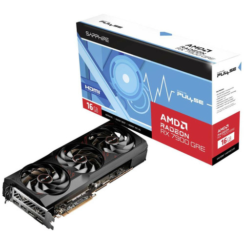 Sapphire - PULSE Radeon™ RX 7900 GRE GAMING OC 16GB GDDR6  Sapphire - French Days Carte Graphique