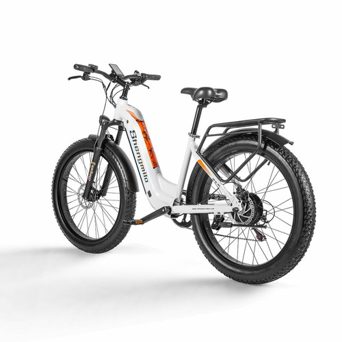 SHENGMILO - SHENGMILO MX06 vélo électrique 1000W moteur 17.5AH Samsung batterie électrique 26 pouces Blanc VTT SHENGMILO  - Vélo électrique