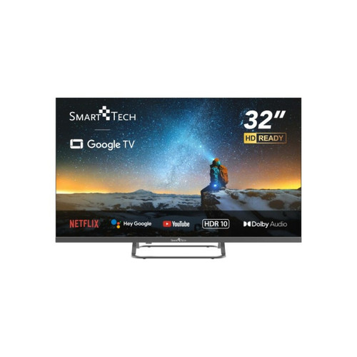 Smart Tech - Smart Tech TV LED HD 32" (80 cm) Smart TV Google 32HG01V HDMI, USB, Résolution: 1366 * 768 Smart Tech - TV 32'' et moins Smart tv