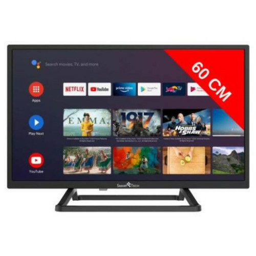 Smart Tech - TV LED 60 cm 24HA10T3 - Smart TV android Smart Tech - TV 32'' et moins Plat