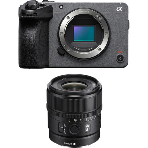 Sony - Kit de caméra de cinéma numérique Sony FX30 E 15 mm f1.4 G Sony - Le meilleur de nos Marchands Appareil Photo