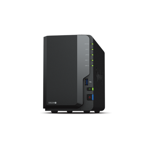 Synology - DS220 2xWD20EFAX NAS 4To DDR4 2.0GHz Serial ATA Noir Synology  - NAS