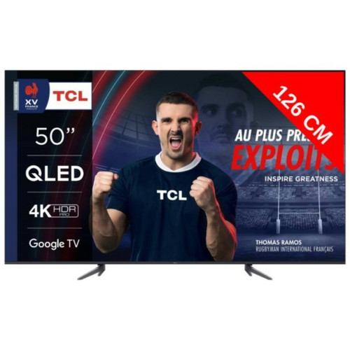 TCL - TV QLED 4K 126 cm TV 4K QLED 50QLED770 Google TV TCL - Le meilleur de nos Marchands TV, Télévisions