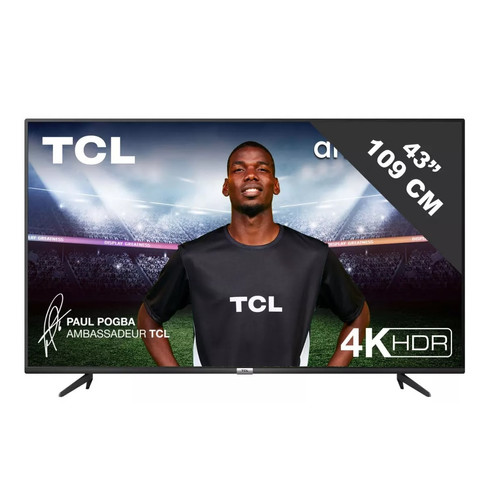 TCL - 4khdr slim.109.1500ppi.androidtv - 43p615 - TCL TCL - Le meilleur de nos Marchands TV, Télévisions
