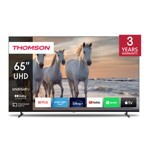 Thomson - 65” (165 cm) LED 4K UHD Smart Android TV Thomson - French Days TV, Home Cinéma